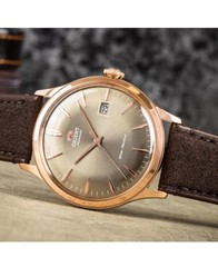 ORIENT Men Analog Automatic Casual Watch Classic Dress Brown Dial Waterproof Rou