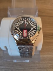 Swatch Mr Punk Metal Watch YGS455GD Metal “Stud” Numbers Brand New in Box