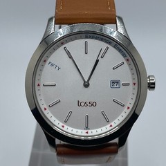 Titan Watch Mens TCS50 Date Quartz Analog Brown Leather Band Three Hands India