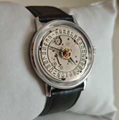 Wristwatch Raketa Skeleton Vintage Steampunk Style Soviet