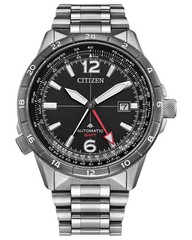 NEW CITIZEN MEN’S PROMASTER SKY GMT AUTOMATIC BLACK DIAL WATCH NB6046-59E
