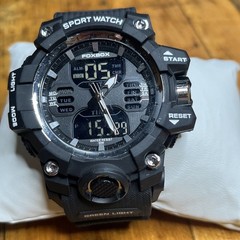 Fox Box Men’s Sports Watch Greenlight Rubber Watchband Working