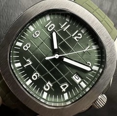 Custom 40mm “Aqua” Style Green Dial Mod Watch w/ NH35 Automatic