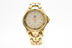 [N MINT] TAG Heuer S/el S94.706M Ivory Dial Gold Men’s Quartz Watch 37mm JAPAN