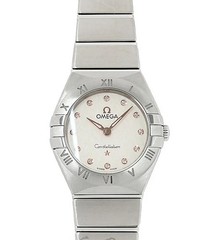 OMEGA Constellation Manhattan Blush 12P Diamond 131.10.25.60.52.001 Quartz 25mm