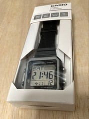 Casio W-221H-1AJF Digital Watch Black Resin Eco Package Water Resistant 50M