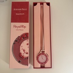 Audemars Piguet x Swatch Royal Pop Otto Rosso Pink Bioceramic Pocket watch (NEW)