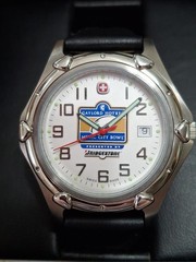 Mens Wenger SAK Swiss Made Silvertone Watch.Music City Bowl Commemorative/Logo.