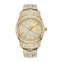 JBW Jet Setter Men’s RESERVE GMT Chandelier Diamond Quartz Watch R6370D