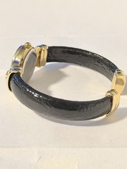 Black Hills Gold 12K Ladies Cuff Watch NOS Box Papers Receipt Adjustable 5-8.5”