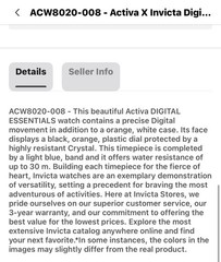 Activa X Invicta Mens 56mm Digital Essentials Watch Light Blue ACW8020-008 New