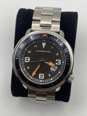 MENS MORPHIC GUNMETAL WATCH MPH7407 New Battery 7.25”