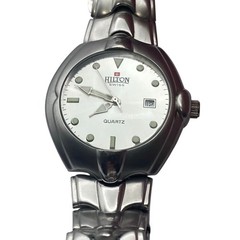 Men’s Swiss Watch Hilton 39mm – Stainless Steel – Fresh Battery – Date -Wrist 7″