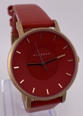 KLASSE 14 Volare By Mario Nobile Red Band Rose Gold Tone Japanese Watch Classy