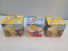 Lot of 3 The Simpsons Talking Watches Burger King 2002 Homer and Bart