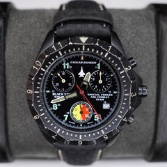 Chase-Durer Special Forces Air Combat Team Chronograph Black Steel Men’s Watch
