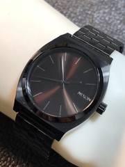 NIXON Minimal Time Teller Men’s Watch In Black Stainless Wristwatch New Bat