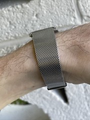 Vintage Juvenia Watch AMÉRICAINE Gondolo Intigrated Bracelet Mid Century Modern