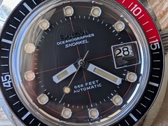 Vintage 1969 Bulova ‘714’ Oceanographer Snorkel Diver w/Signed Crown,Orig Band