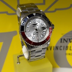 Invicta Pro Diver, Silver Dial Coke Bezel 42mm Quartz Watch. MODERN & SLEEK!!