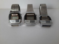 Lot of 3 ATRON Chronograph Quartz Movement -Years 1970-1980- Not Working !!!