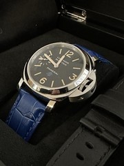 PANERAI LUMINOR MARINA Blue Logo PAM00631 44MM SWISS MANUAL WIND Watch 00631