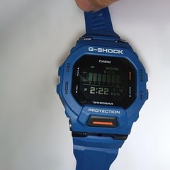 [Used] CASIO G-SHOCK GBD-200-2JF G-SQUAD Blue MIP LCD Bluetooth w/Box From JAPAN