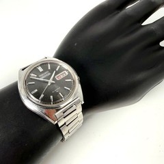 Seiko 5 Actus 7019-8010 1976 Automatic Black Dial Watch