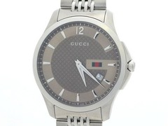 Gucci G-Timeless 126.3 Watch Stainless Steel Brown Dial Men From Japan