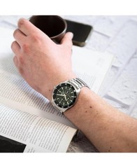 CASIO Men Analog Quartz Casual Watch Classic Dress Green Dial Waterproof Round S
