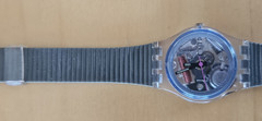 SWATCH WATCH LK106 BLUE BAY LADIES SWATCH ORIGINAL 1987 RARE W/ Case & Manual