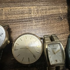 Vintage men and women gold filled plate wrist watch for parts or repair