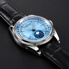 Sugess MoonPhase Master High Beat Mechanical Mens Watch Seagull 1963 S452.SE.K