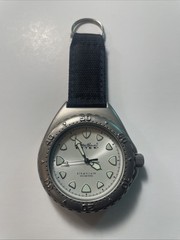 Eddie Bauer EBTEK Watch Mens Black Nylon Carry Diving Watch 330FT. #0115