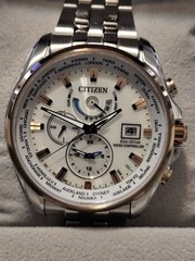 Citizen Double Direct Flight World Time Solar Watch wrist 20.5cm/8.1in