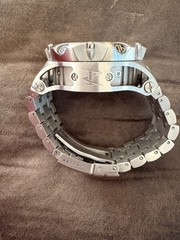 Invicta Men’s Swiss Made Quartz Chronograph 52mm Silver SS Bracelet 500m