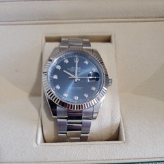 Rolex Datejust 41 ref 126334 Blue Diamond Dial 2019