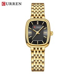 Reloj de pulsera para mujer de acero inoxidable resistente al agua de cuarzo