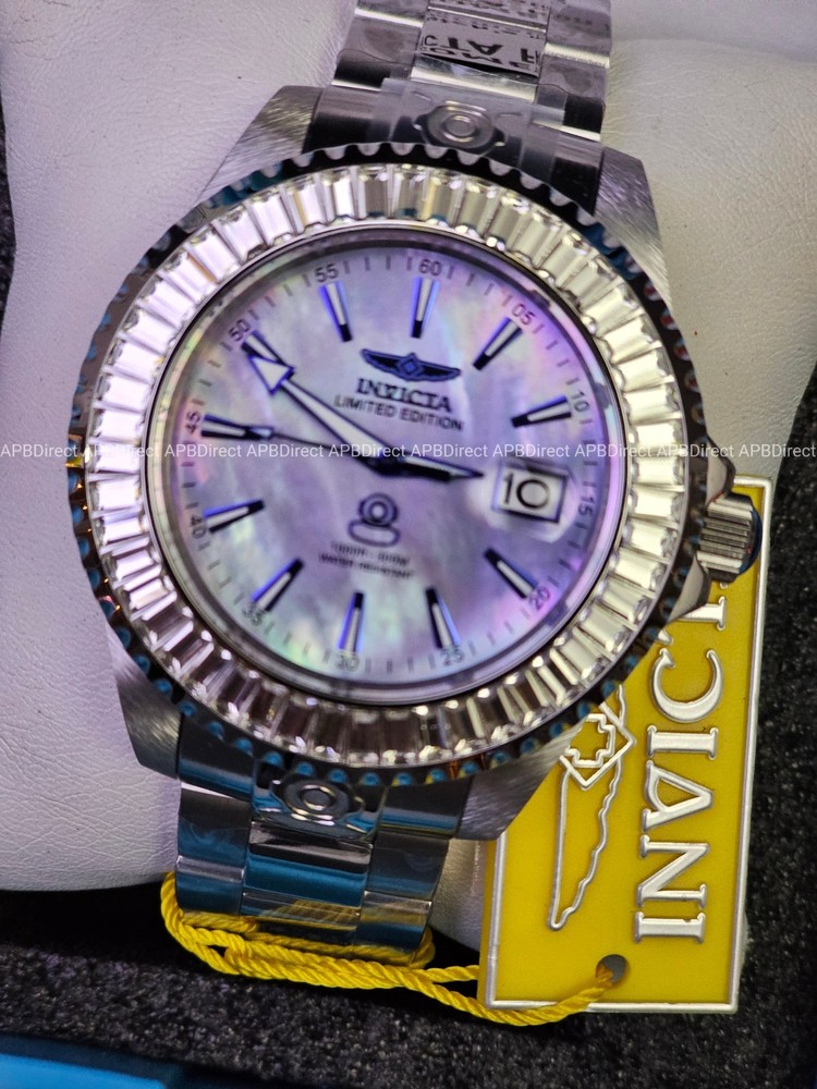 Invicta – Grand Diver #821 Limited Ed Automatic – Platinum MOP mens watch Pro