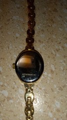 Vintage Krementz Women’s Oval Dress Watch With Pink & Purple Gemstones