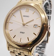 [New Battery] SEIKO Spirit 7N22-6A80 Quartz Watch S195