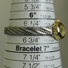 Vanity Fair VFW613 Two Tone Quartz Analog Women’s Watch Sz. 6 1/2″ New Battery