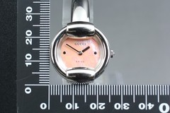 [Near MINT w/Box] GUCCI 1400L Silver Pink GG Dial Quartz Women’s Vintage Watch