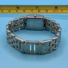 FOSSIL F2 ES-8930 Women’s Tank Quartz Bracelet Wristwatch Working New Battery