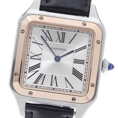 CARTIER SANTOS-DUMONT LM W2SA0011 32mm SS Silver #C20371