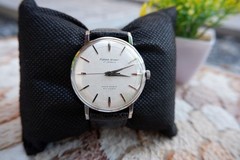 Rare Vintage Citizen Homer 17J Grass Textured Dial Manual Wind Watch 37mm