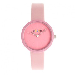 Crayo Blade Pink Leatherette Strap Unisex Watch CRACR5406