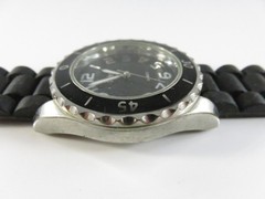 Vivani K2082BL Black Dial Quartz Sport Watch Singapore Movement Silicone Strap