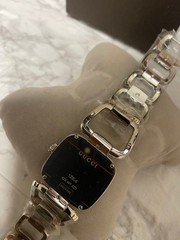GUCCI G Collection Women’s Square Watch Silver Elegant Quartz W/Box New Unused