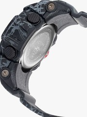 Activa Dual Time Analog-Digital Dual Time Quartz Watch Camo Rubber Band Box